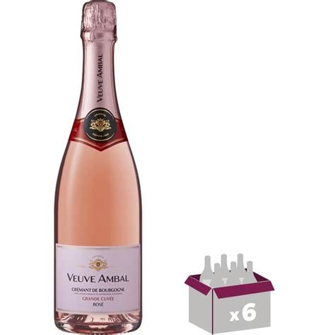 Veuve Ambal Grande Cuv E Cr Mant De Bourgogne Ros Brut La Cave Cdiscount