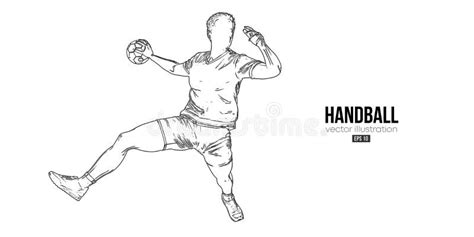 Man Ball Playing Handball Stock Illustrations 164 Man Ball Playing