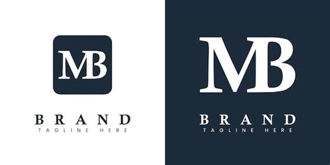 Premium Vector Modern Letter Mb Logo Suitable For Any Business Or