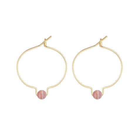 Boucles d oreilles rhodochrosite Nature Découvertes