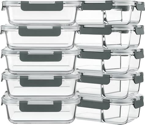 KOMUEE 10 Pack Glass Meal Prep Containers BPA India Ubuy