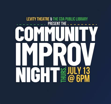 Community Improv Night Coeur D Alene Public Library