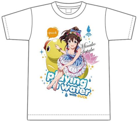 Minako Satake Full Color T Shirt White L Size Idol Master MILLION LIVE