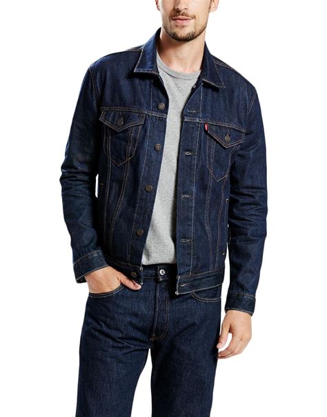 LEVI S Men S Retro 1960s Mod Rinse Denim Trucker Jacket