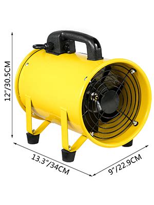 Ventilador De Extracción Portátil De φ20cm Con Manguera De 10m Para