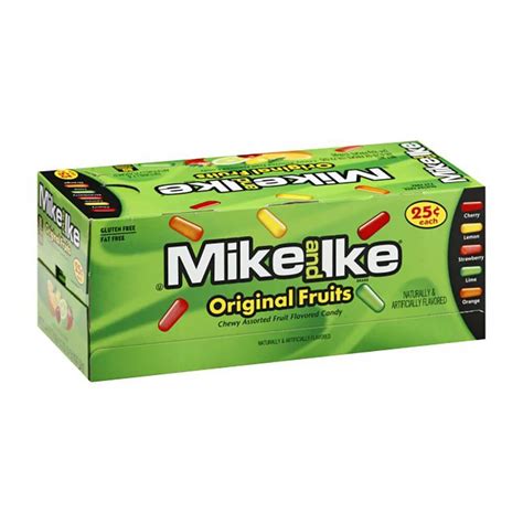 Mike And Ike Original Fruits Candy Mini Packs 24 Piece Box Candy