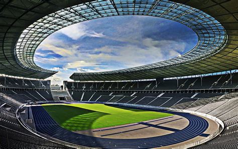 Olympiastadion Berlin German Football Stadium Hertha BSC Stadium