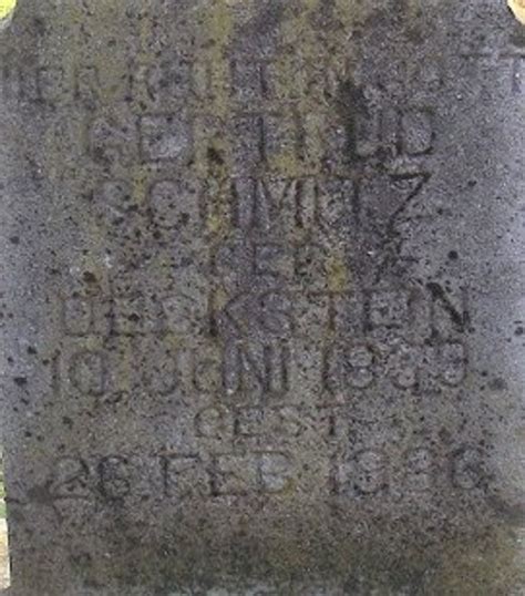 Gertrud Deckstein Schmitz 1839 1886 Memorial Find A Grave