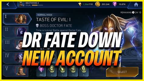 Injustice 2 Mobile Boss Dr Fate Down Rewards Taste Of Evil YouTube