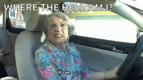 Old Lady Driving Its On GIF - Old Lady Driving Old Lady Its On ...