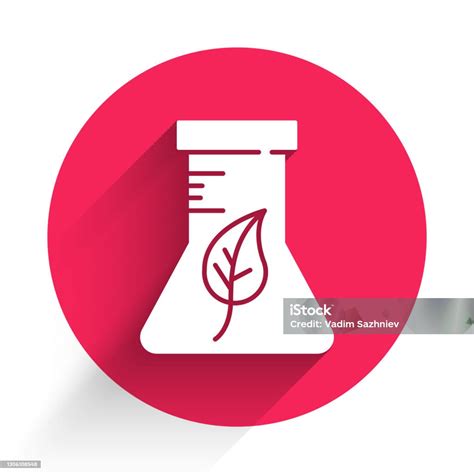 Vetores De Tubo De Ensaio Branco E Ícone De Teste De Laboratório Químico De Frasco Isolado Com