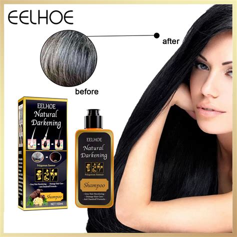 Eelhoe Polygonum Multiflorum Black Hair Shampoo Shampoo Black Black