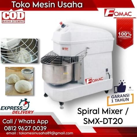 Jual Baru Spiral Mixer Mesin Pengaduk Adonan 20 Liter Smx Dt20