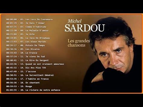 Michel Sardou Les Plus Grands Chansons || Michel Sardou Best Of ...