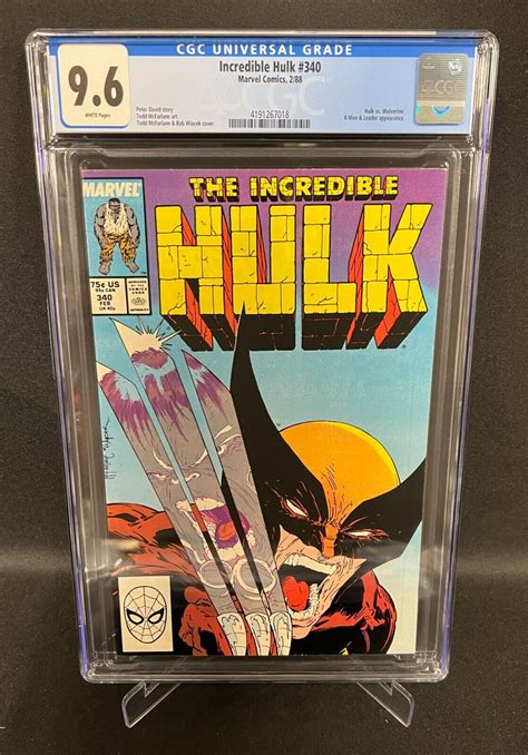 CGC 9 6 Incredible Hulk 340 MEGA KEY Iconic Cover Art Todd McFarlane NO