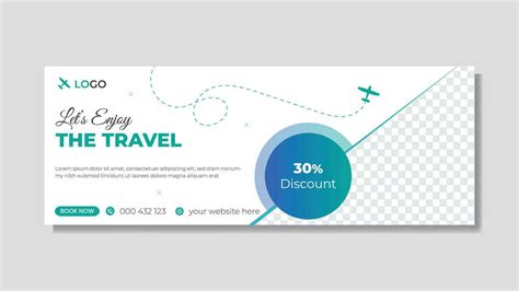 Modern Abstract Travel Timeline Cover Design Vector Template For Travel