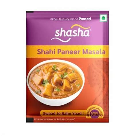 Shasha G Shahi Paneer Masala Packaging Type Pouch At Rs Pack In