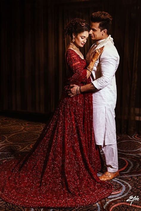 30 Real Brides Who Looked Gorge In Wine Lehengas And We Cannot Stop Swooning Over Them Wedding