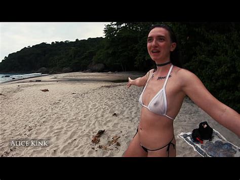 Alice Kink Taking Her Micro Bikini Off At The Public Beach SP XVIDEOS