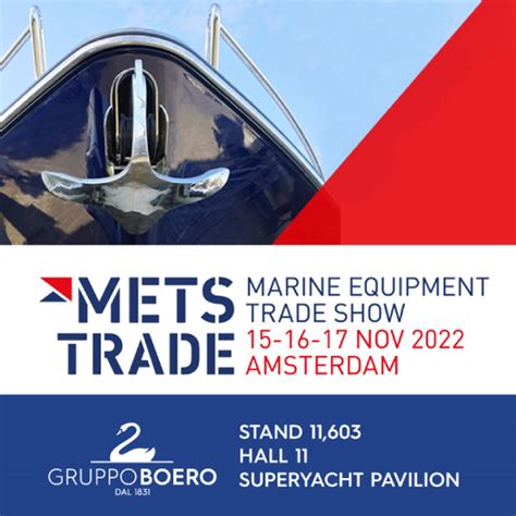 Gruppo Boero Will Be Present With Its Yachting Division At Metstrade