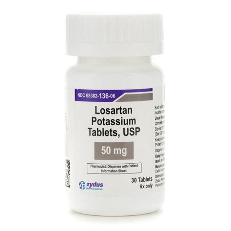 Losartan 50mg Tablets 30/Bottle | McGuff
