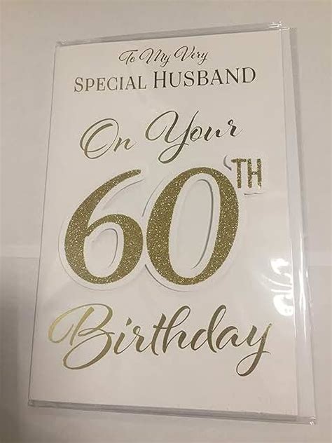 Uk Husband 60th Birthday Card