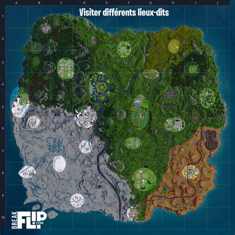 Fortnite Visiter Différents Lieux Dits Défis De Lultime Effort Breakflip Actualités Et