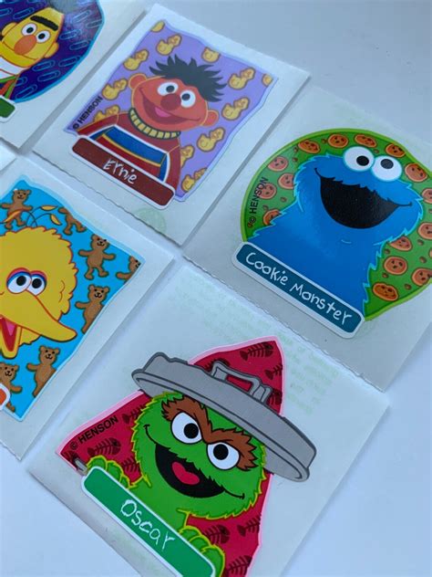 Sandylion Stickers Vintage Rare Sesame Street Big Bird Etsy