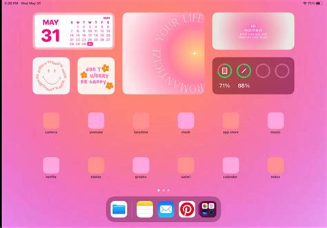 Aesthetic Ipad Home Screen Ipad Ios Custom Ipad Ipad Essentials