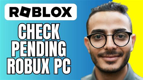 How To Check Pending Robux On PC See Pending Robux YouTube