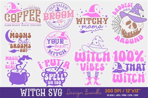 Halloween Witch Svg Png Bundle Graphic By Craftartstudio · Creative Fabrica