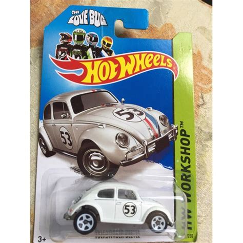 Bx Hot Wheels Vw Fusca Volkswagen Beetle Love Bug Herbie Shopee Brasil