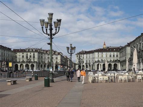 Piazza Vittorio Square In Turin Editorial Stock Image Image Of Italia