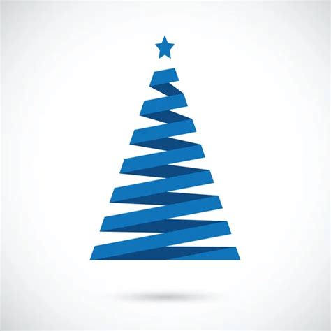 Arbol Navidad Azul Im Genes De Stock De Arte Vectorial Depositphotos