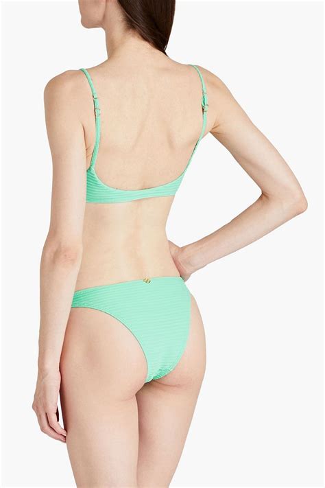 Vix Paula Hermanny Dune Luli Ribbed Bikini Top The Outnet