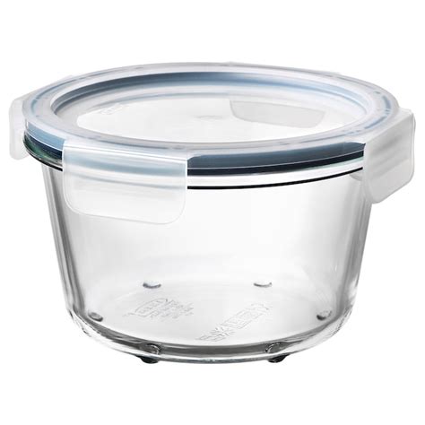 Ikea 365 Food Container With Lid Round Glass Plastic 20 Oz Ikea