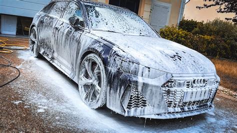 Comment Laver Sa Voiture Au Shampooing Audi Rs Youtube