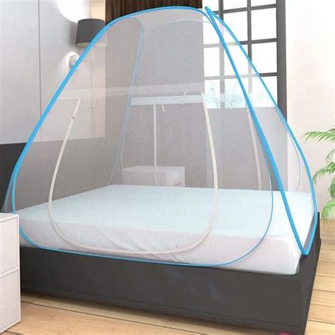 Polyester White Galon Portable Double Bed Mosquito Net Size King Sizw