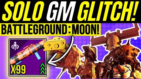 New SOLO Grandmaster Farm GLITCH Battleground MOON Nightfall BOSS