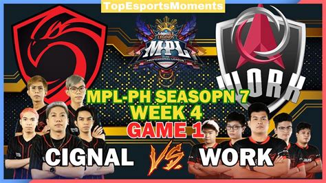 Cignal Ultra Vs Work Auster Game Mpl Ph Season Week Day Youtube