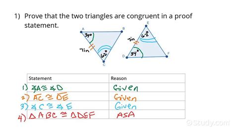 How to Use the ASA Congruence Theorem | Drama | Study.com