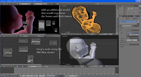 Blender Cycles Sss Skin Shader Material Node Blender Blender Images