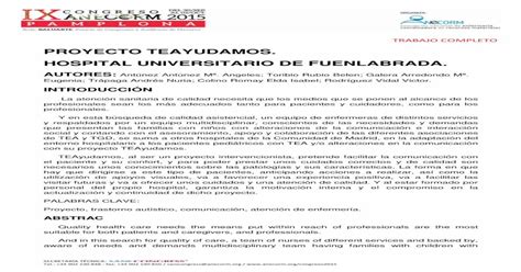 Proyecto Teayudamos Hospital Pdf Fileactualmente Bajo El T Rmino