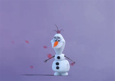 Frozen Olaf Snow Angel Gif