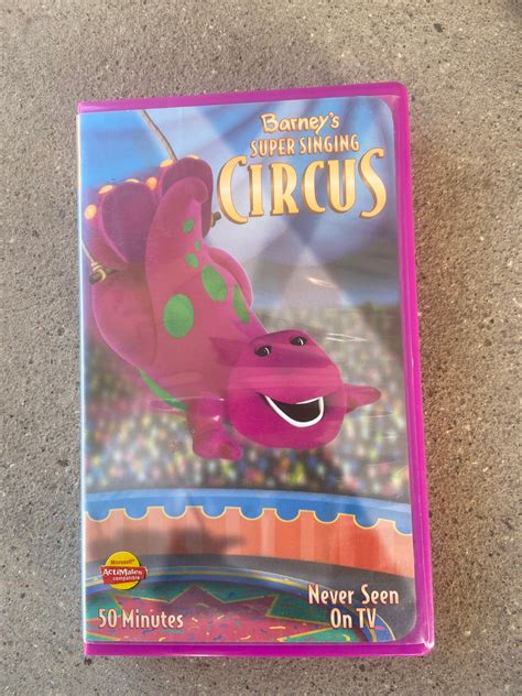 Vintage Barney Barneys Super Singing Circus Vhs Very Good Condition Lk