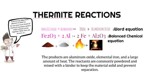 Thermite reactions by A K on Prezi