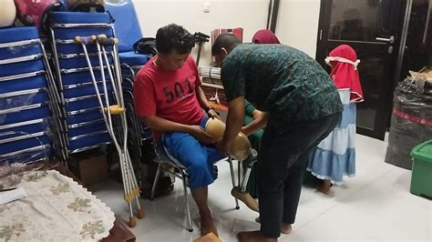 Bantuan Kaki Palsu Untuk Bapak Budi Wahyono Warga Ciputat Yang