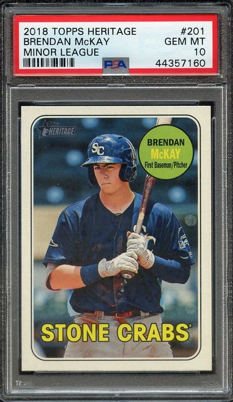 Lot Detail 2018 TOPPS HERITAGE MINOR LEAGUE 201 BRENDAN McKAY MINOR