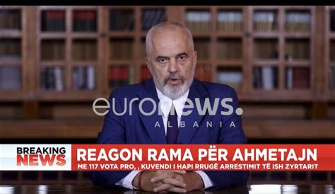 PM Rama Publicy Reacts To Demand For Arrest Of Deputy PM Ahmetaj