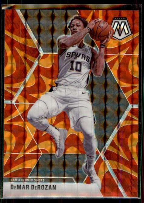 DeMar DeRozan 2019 Panini Mosaic Reactive Orange Prizm 184 EBay